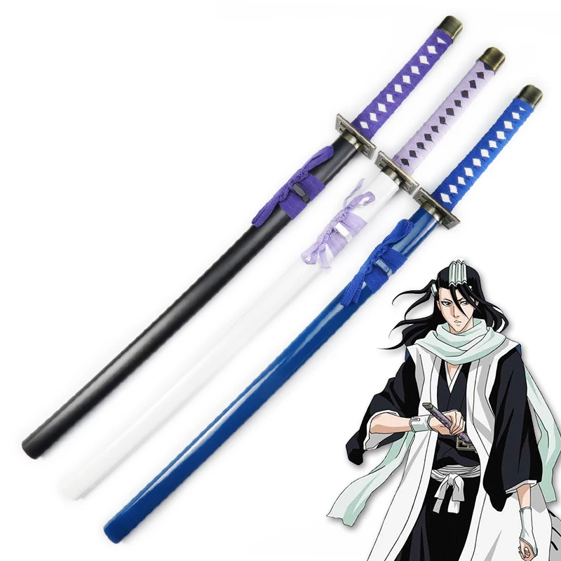 

100CM Bleach Kuchiki Byakuya Senbonsakura Zanpakutou Katana Prop Samurai Sword Weapon Wooden Blade 100CM Cosplay Prop