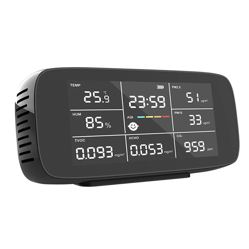 Измеритель температуры и относительной влажности CO2 с сигнализацией, для дома, автомобиля, палаток для выращивания, путешествий