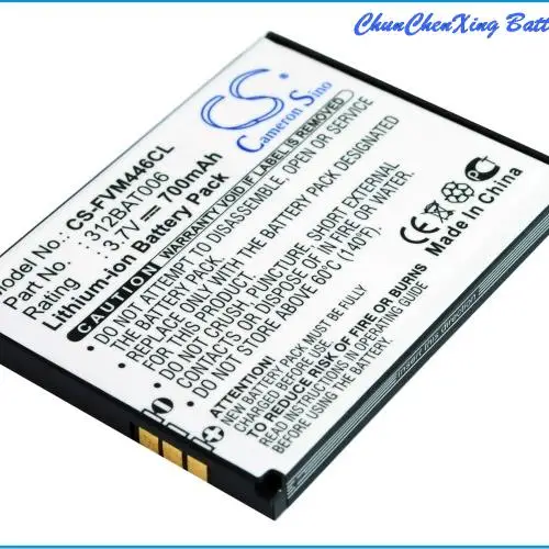 كاميرون سينو 700mAh بطارية هاتف لاسلكي 312BAT006 ل فريتز! Fon MT-F ، C4 ، M2 ، EM325 ، M325 ، EM25 ، AVM 2000 2446