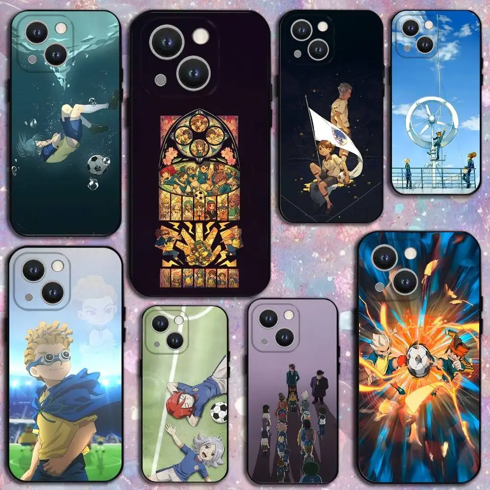 

Football I-InazumaS Eleven 11 Phone Case For iPhone 17,16,15,14,13,12,11 Plus,Pro Max,XS,X,XR,Mini Soft Silicone Black Cover