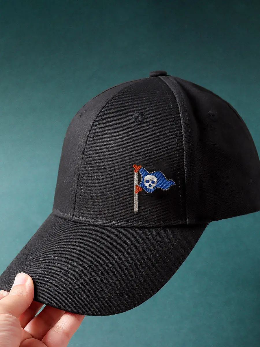 Broche de bandeira pirata bordado à mão, acessório requintado de alta qualidade para roupas, bolsas e chapéus.