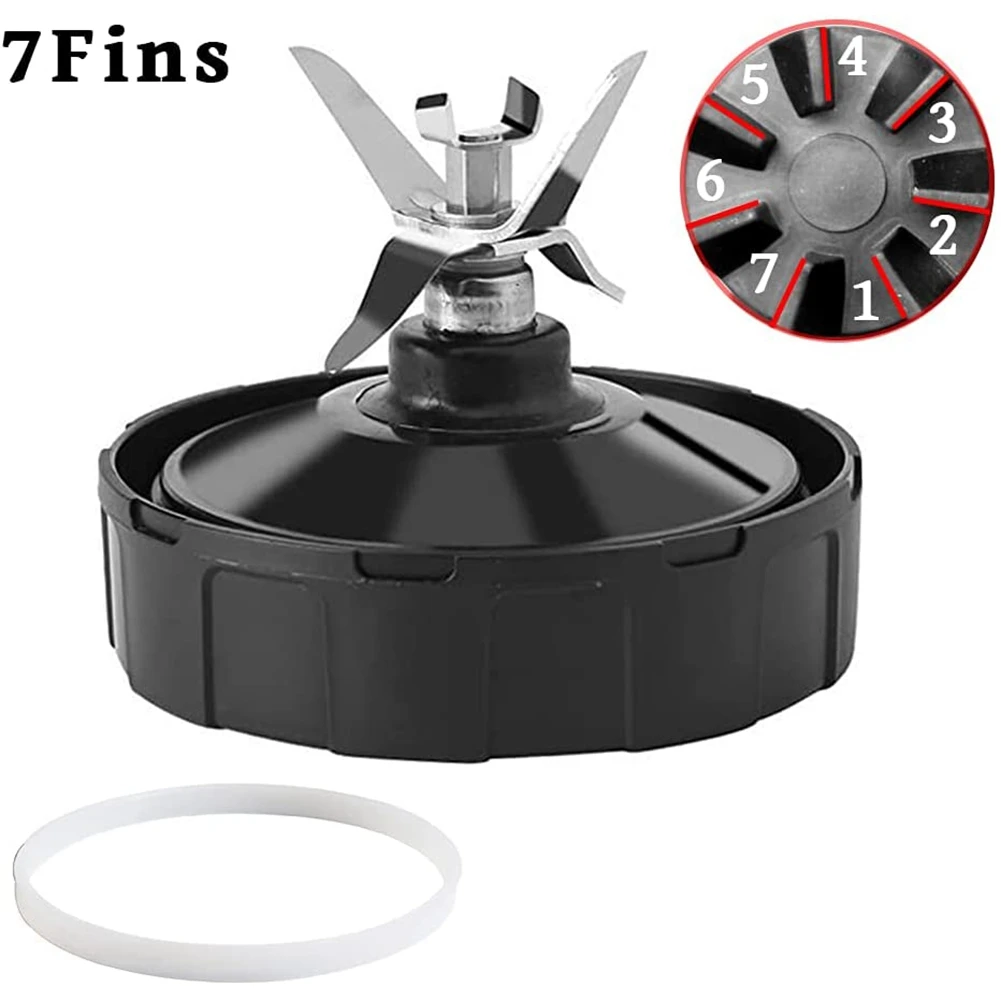 شعبية لخلاط النينجا استبدال أجزاء الجمعية 7 زعانف ، أجزاء كأس خلاط شفرة النازع ل BL451 BL456