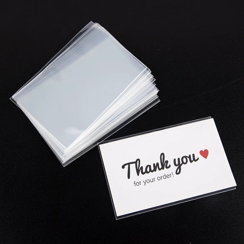 50Pcs Transparent Card Sleeves Card Cover Holder For Board Game ID Cards Holders