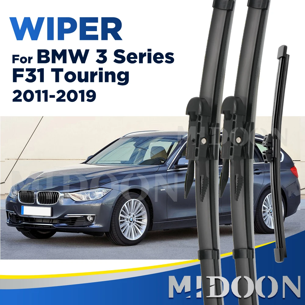 

Передние и задние щетки стеклоочистителя MIDOON для BMW 3 серии F31 Touring 2011-2019 2012 2013, щетки стеклоочистителя 24 "+ 19" + 11"
