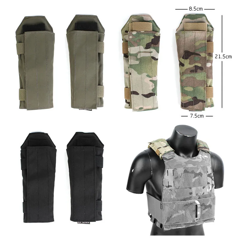 Universal Tactical Plate Carrier, Shoulder Pads Set, Tactical Vest, Straps Cover for JPC XPC FCPC LV119 FCSK, 1 Pair