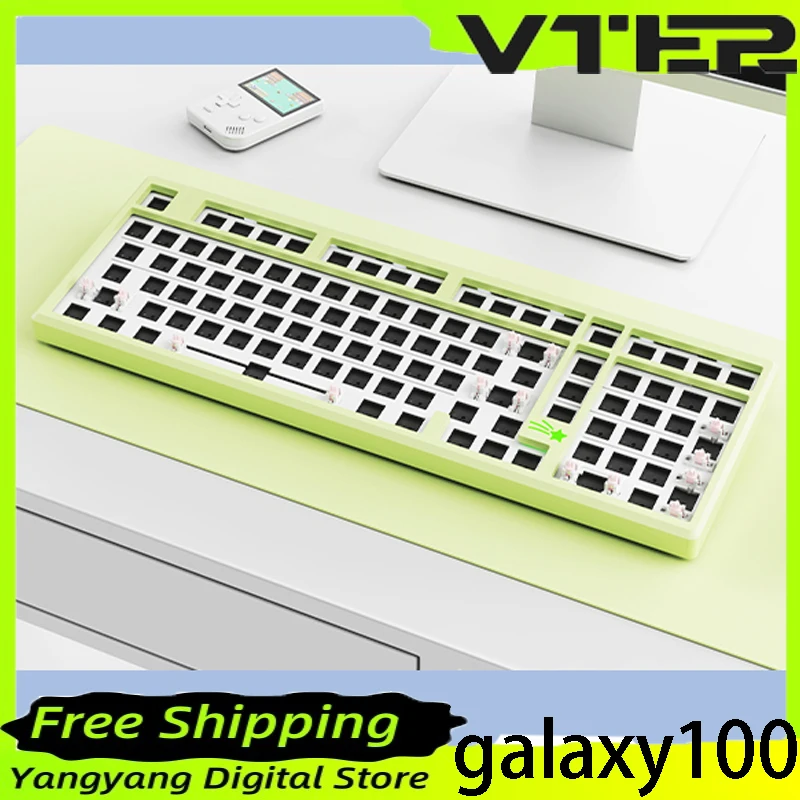 

VTER galaxy100 Mechanical Keyboard Aluminum Alloy HIFI GASKET Structure Bluetooth Tir-mode Gaming Keyboard PC Gamer Accessories