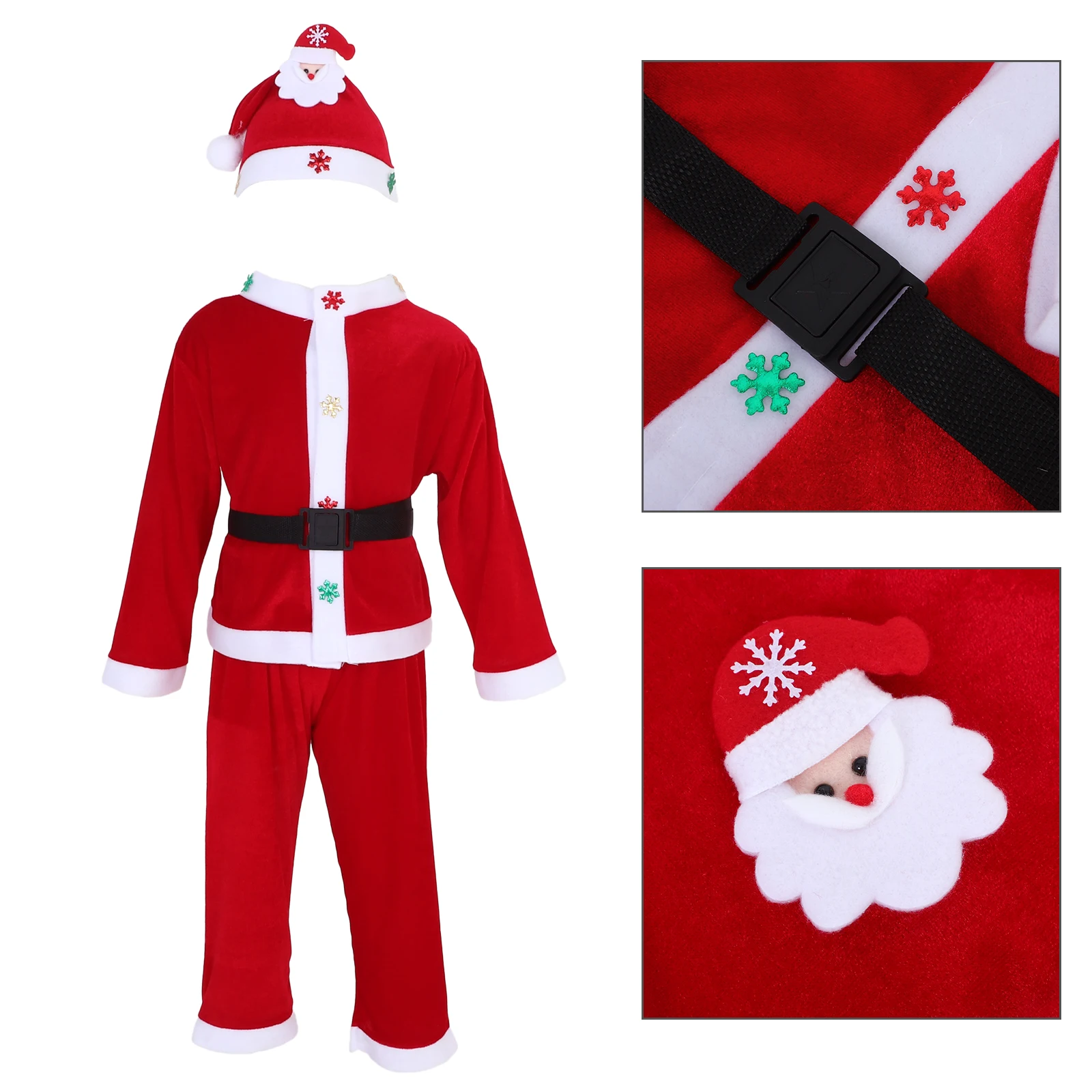 

Clothing Christmas Costumes Man Boys Outfit for Stage Performing Suits Holiday Cosplay