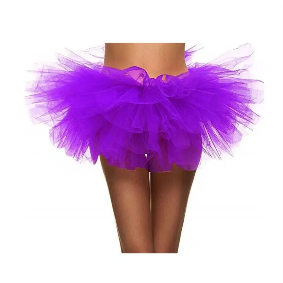 1pc 5 Layer Tulle Tutu Skirt, Suitable For Both Men And Women, Ideal For Dance Performances, Parties, Competitions, And Birthday