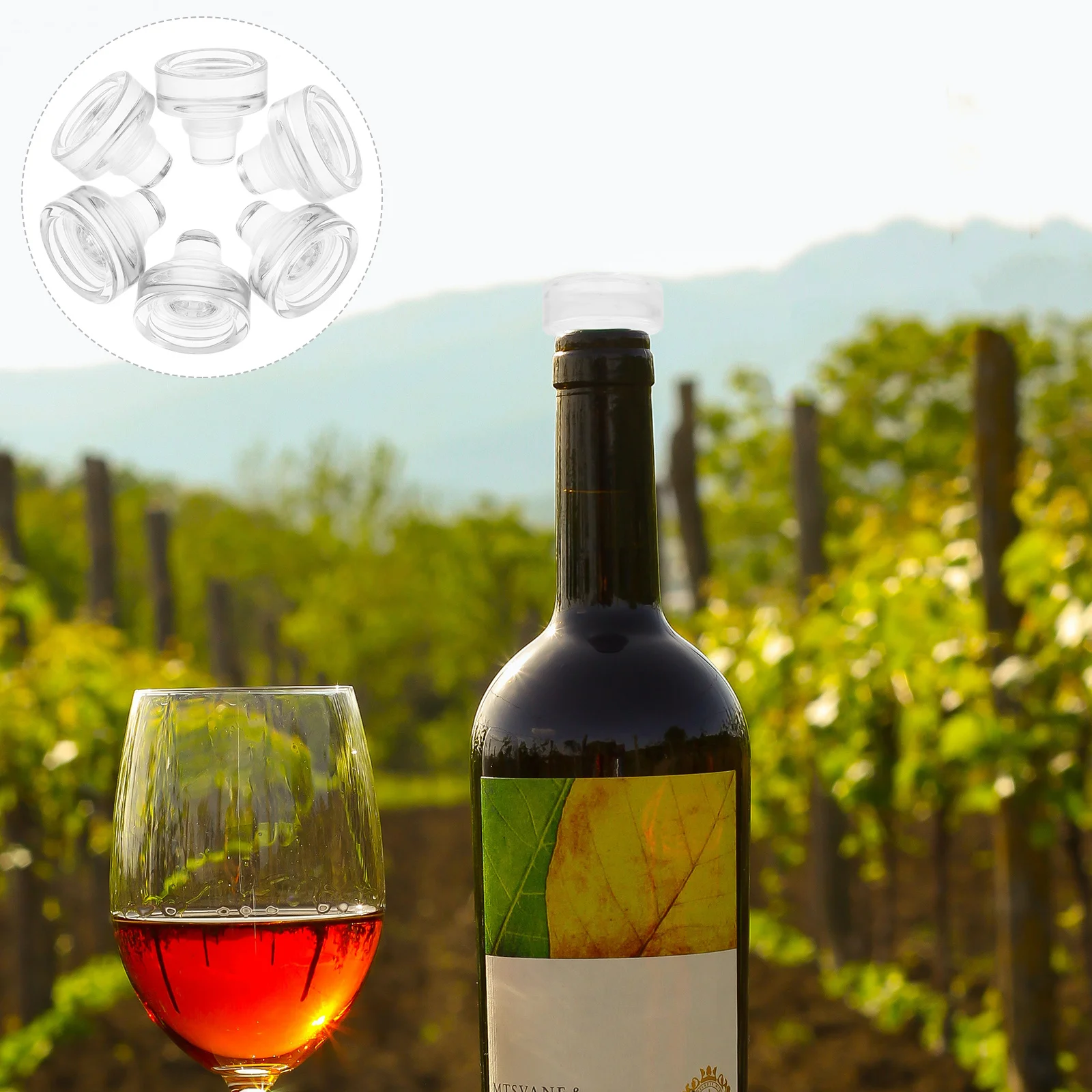 

10Pcs T-Shaped Wine Bottle Stoppers Reusable Glass Sealer Stopper for Home Use Keeps Fresh Glass Stopper Bottle Cap