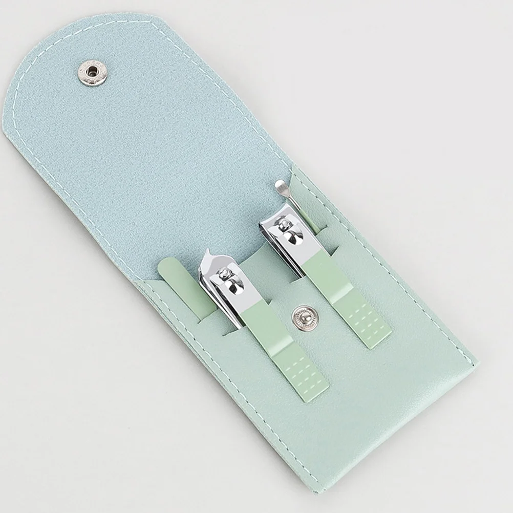 3-częściowy zestaw do manicure, obcinaczki do paznokci ze stali węglowej, wytrzymałe etui, przenośne narzędzia do pielęgnacji do użytku domowego i na kemping