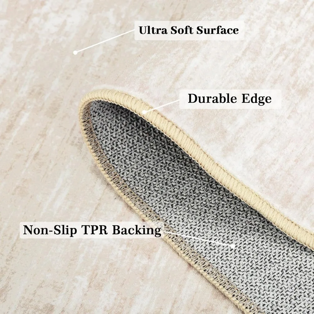 سجادة منطقة غرفة المعيشة من RUGSREAL مقاس 9 × 12، سجادة قابلة للغسل في الغسالة، سجادة غير قابلة للانزلاق ومقاومة للبقع، سجادة غرفة نوم تجريدية حديثة معاصرة #3