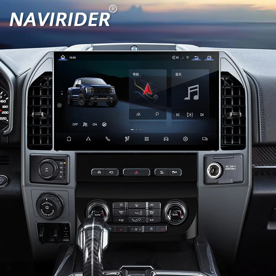 

14,6-дюймовый экран Qualcomm 675, для Ford Raptor F150 F250 F350 F450 2015-2019, стерео GPS-навигация, мультимедийный видеоплеер Carplay 4G