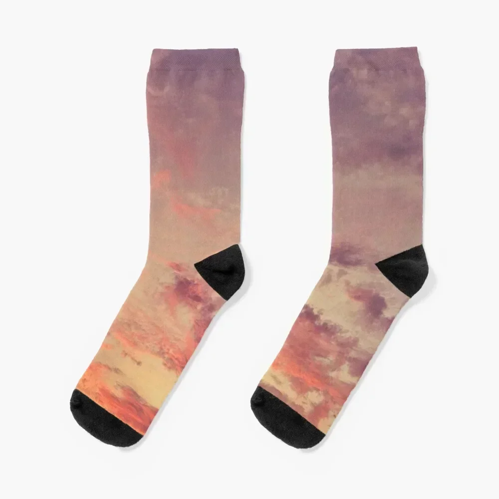 

Warm Sunset Socks men cotton high quality sheer ankle cotton Designer Man Socks Women's