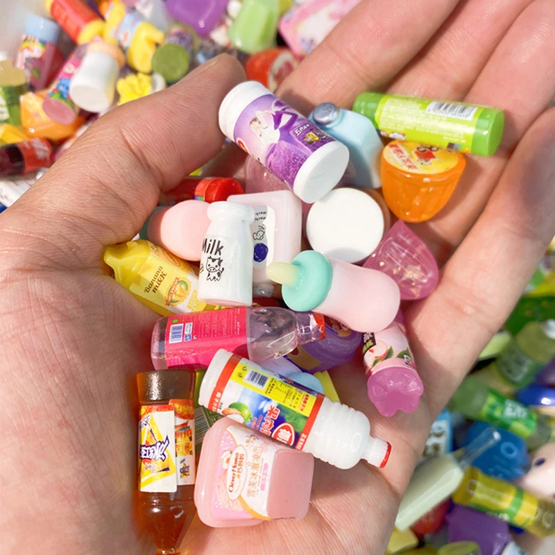 5 قطع لطيف مصغرة دمية سوبر ماركت الغذاء وجبات خفيفة كعكة صغيرة شرب لدمية اكسسوارات المطبخ