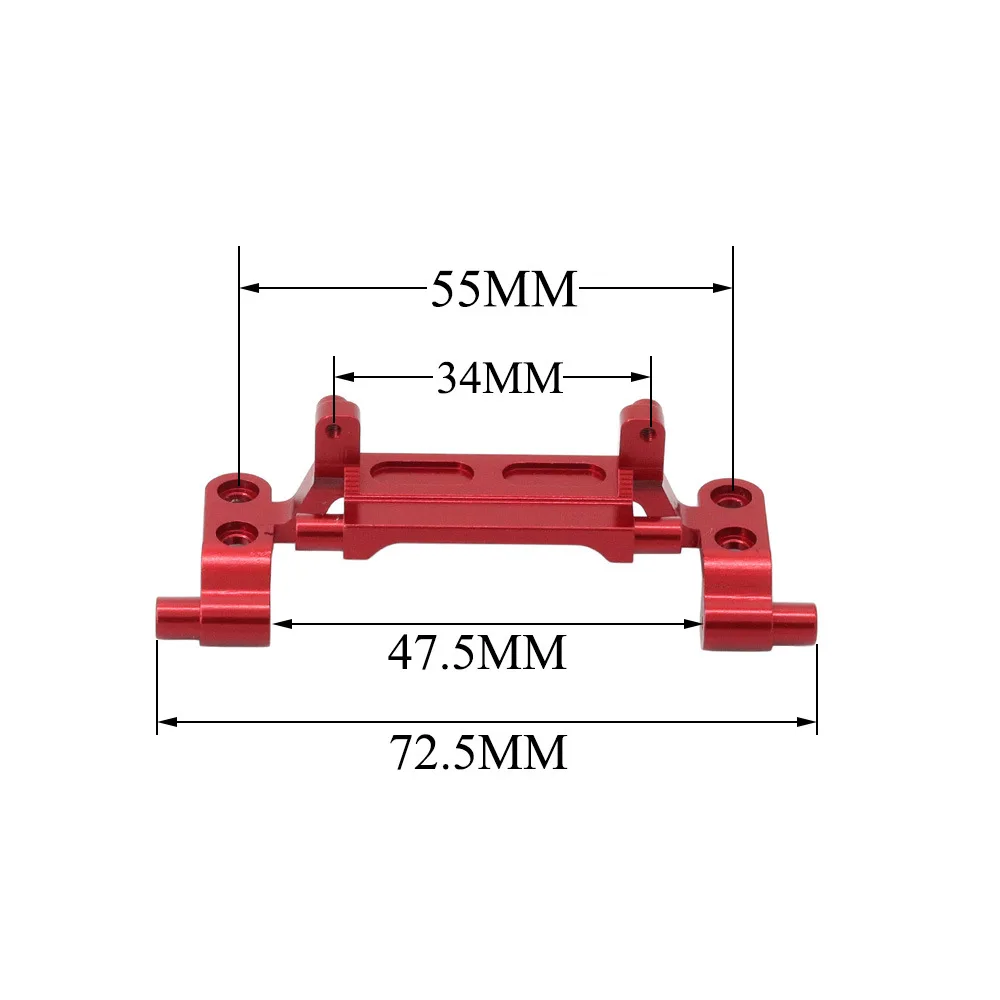 MN78 MN168 Metal Front and Rear Link Rod Mount Bracket with Servo Mount 1/12 RC Car Upgrade Parts Accessories