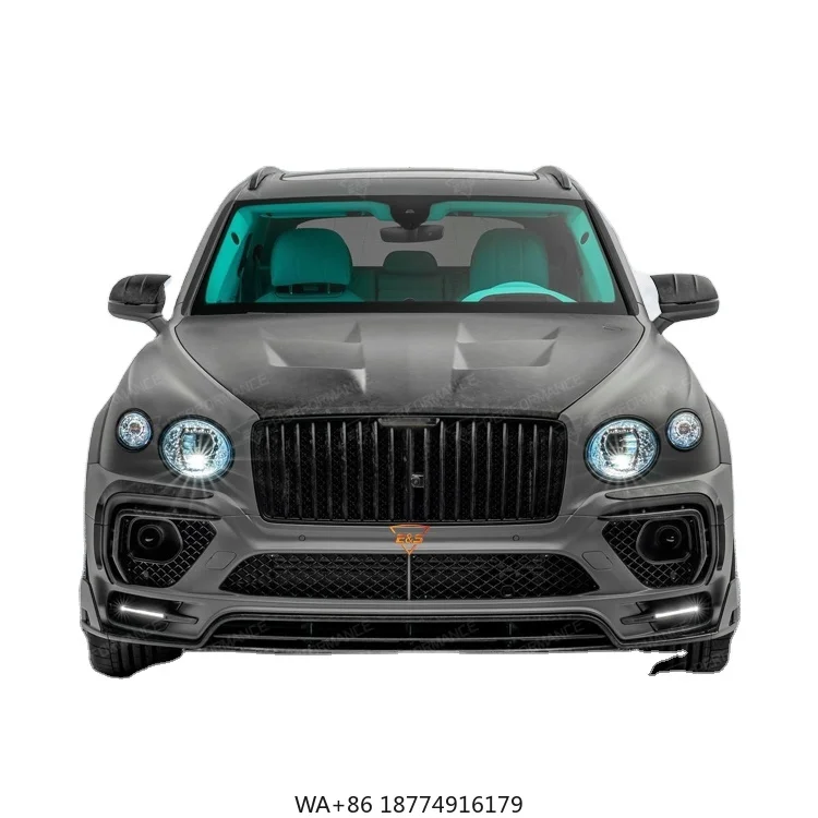 

Самый популярный комплект обвеса MSY Style из сухого карбона для Bentayga SUV 2023 года, полный комплект, черная полированная отделка, 100% совместимость, бренд ES