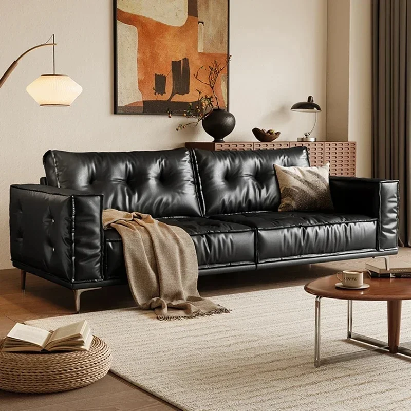 Modern Leather Recliner Sectional Living Room Sofa Love Seat Outdoor Furniture Multifunctional Trendy Muebles