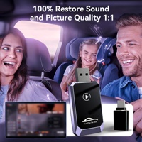 1 pc Wireless CarPlay & Android Auto Adapter 2-in-1 Instant Wired-to-Wireless Converter | Factory Wired Systems Only Mini Dongle