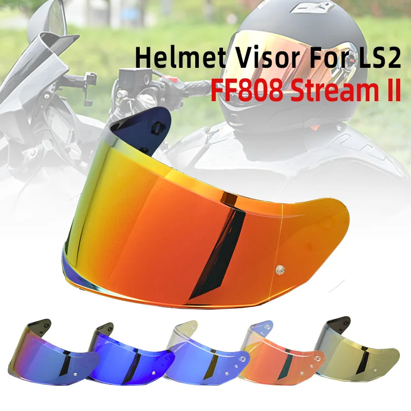 Helmet Visor For LS2 FF808 Stream II Full Face Motorcycle Helmet Visor Goggles UV-Proof Sunscreen Windshield Replace Lens