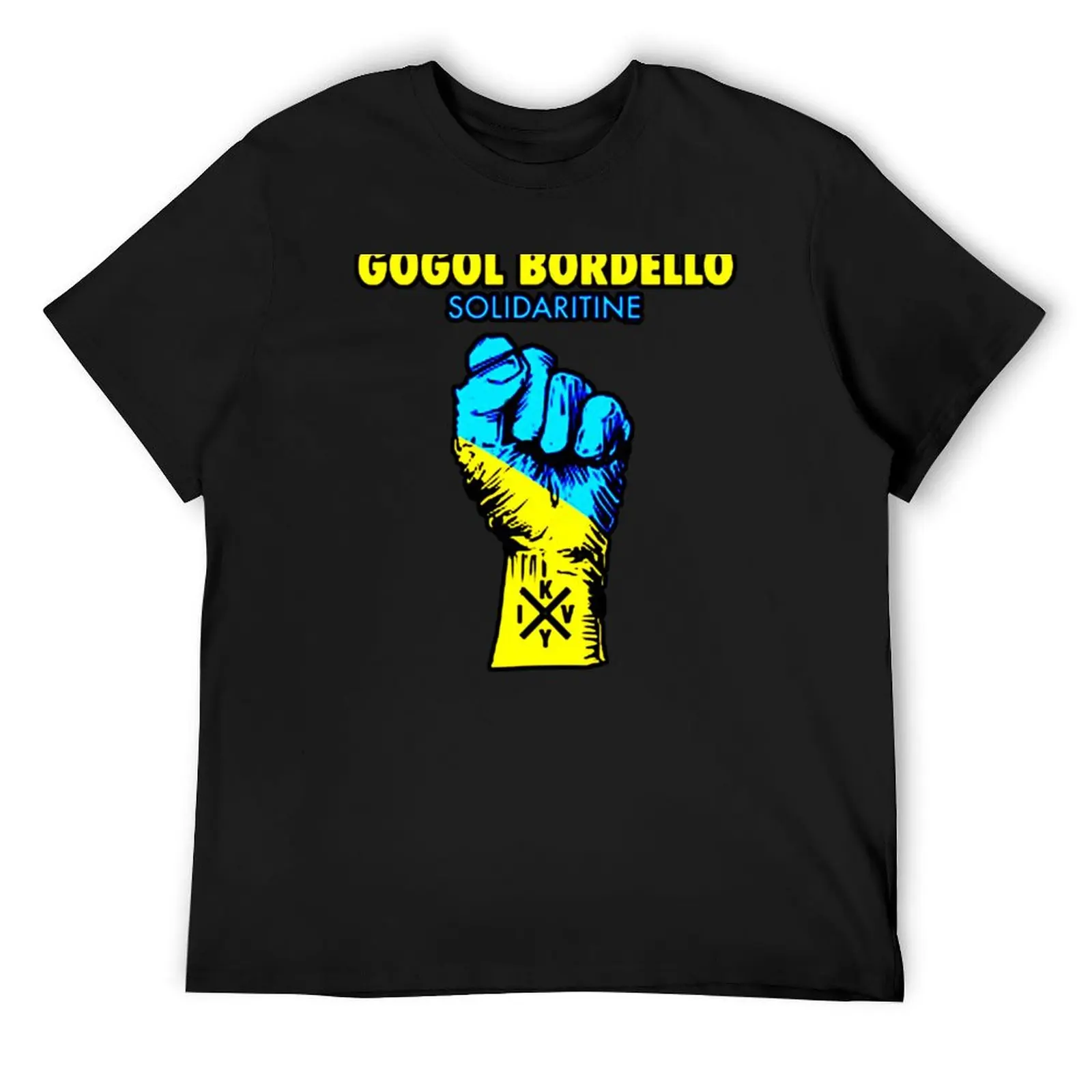 gogol bordello solidaritine logo T-Shirt man t shirt blanks heavyweights cute clothes sweat shirts, men