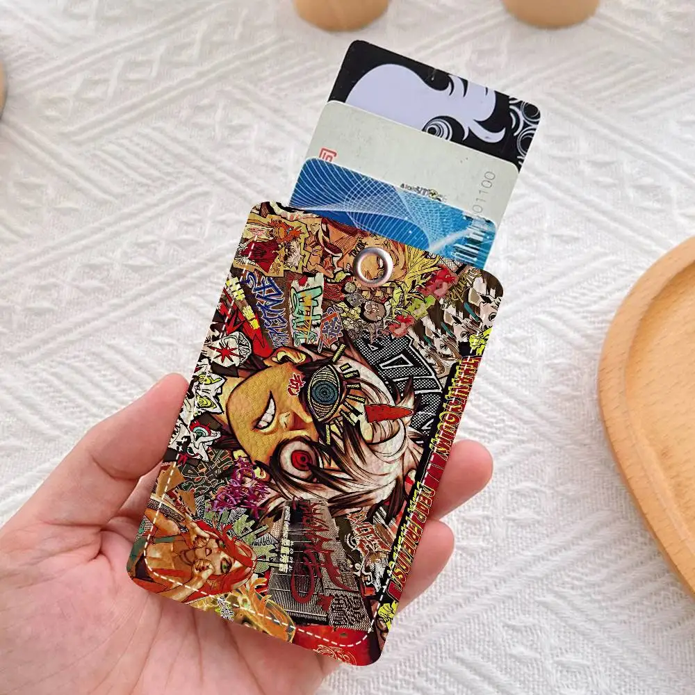 Japanese Anime G-Gachiakuta Keychain With Access Card Holder, Bus Pass & Meal Card ID Bank Card Protective Case For Security