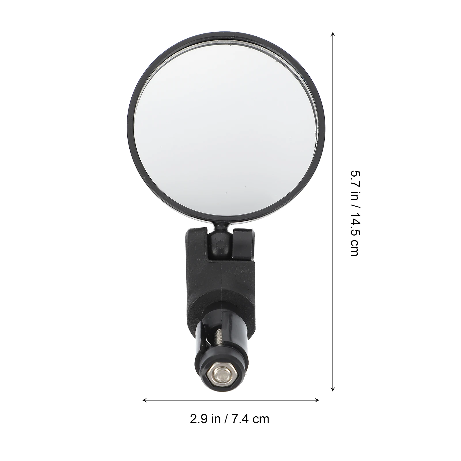 

1Set Adjustable Bike Mirror 360 Degree Rotatable Cycling Rearview Mirror Scratch Resistant Lens for Road Mountain City Bicycle