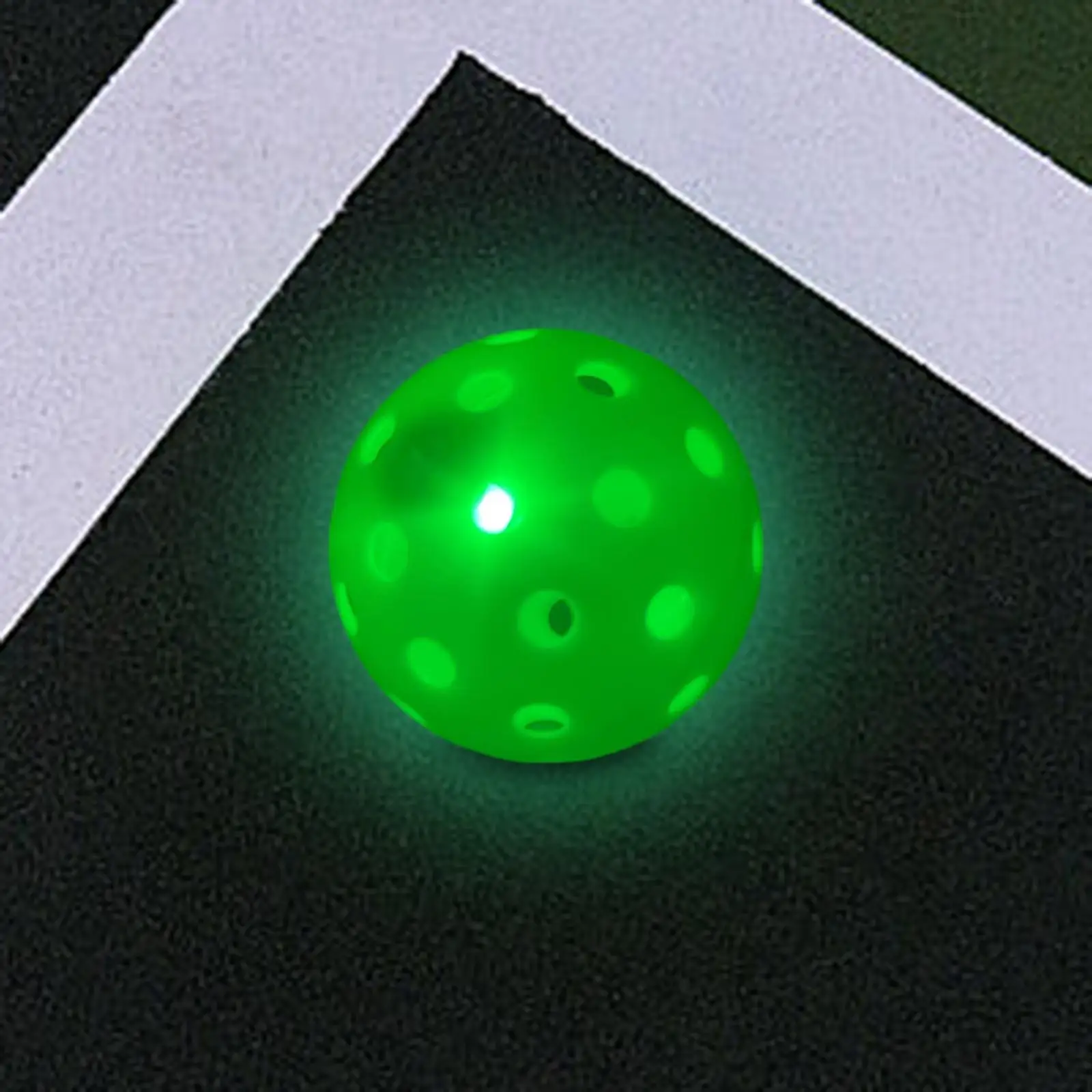 LED Light up Pickleball Ball Standard with 40 Small Precisely Drilled Holes