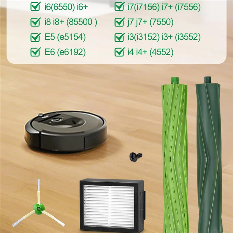 أجزاء متوافقة مع A24P لسلسلة Irobot Roomba E/I/J، I7 I7+ I3 I3+ I4 I4+ J7 J7+ E5 E6 المكنسة الكهربائية، الوصول إلى استبدال الفرشاة