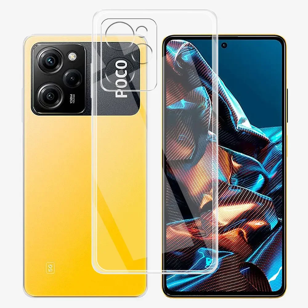 For Xiaomi Poco X5 Pro Case Clear Silicone Soft TPU Phone Cases Cover For Poco X5 X5PRO Fundas For POCO X5 Pro Transparent Coque