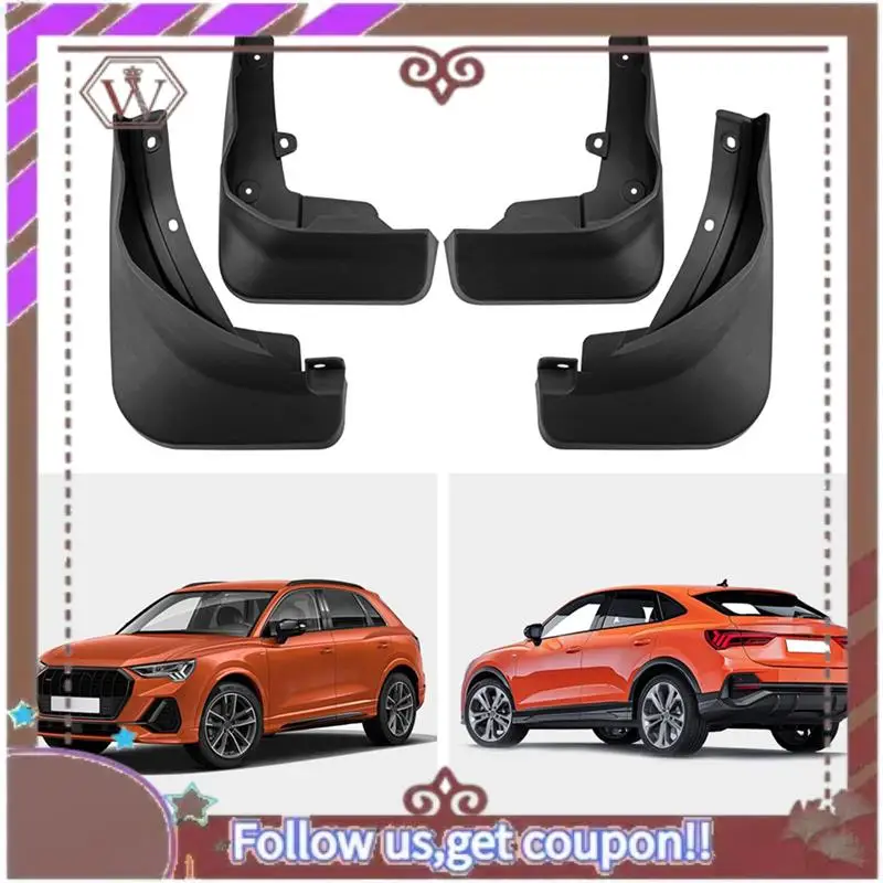 

A57E-Car Mud Flaps For Q3 Sportback 2020-2024 Mudguards Fender Mud Guard Flap Splash Flaps Accessories