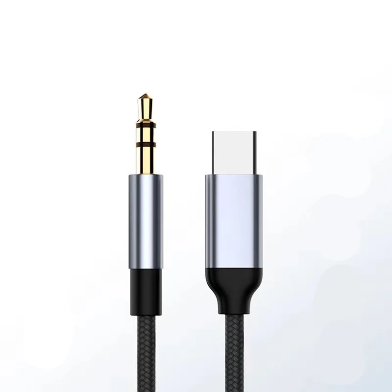 Rodzaj USB C do 3.5 MM Jack przewód AUX DAC typ C Kabel Audio do słuchawek głośnik samochodowy Tipo C Adapter pomocniczy Cabo 0.5M 1M 1.5M