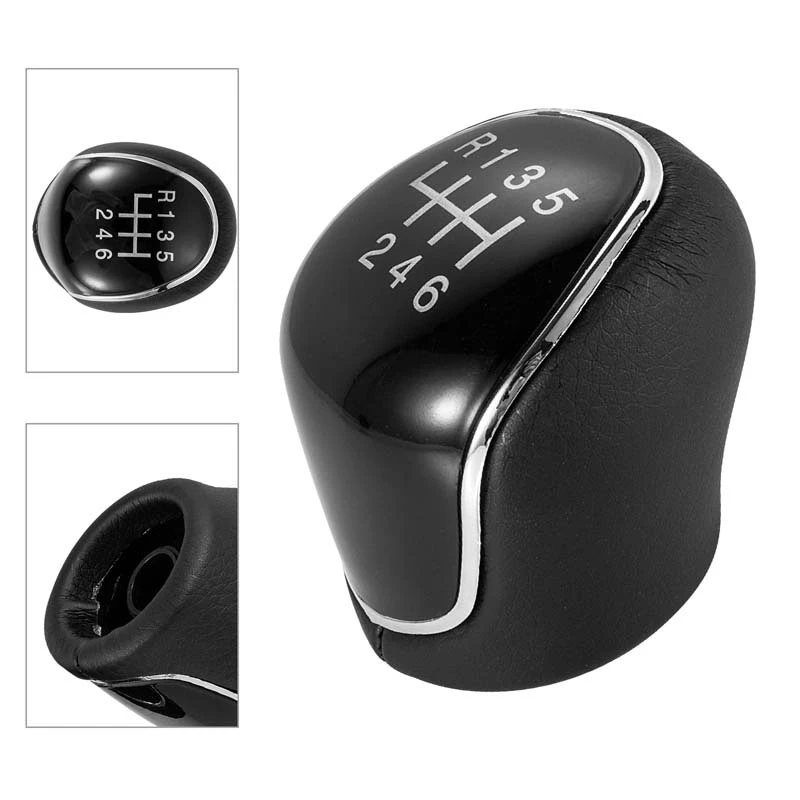 5 6 Speed Pu Leather Car Gear Shift knob Shifter Handball For Ford Mondeo 4 Mk4 Kuga Focus Mk2 Auto Accessories