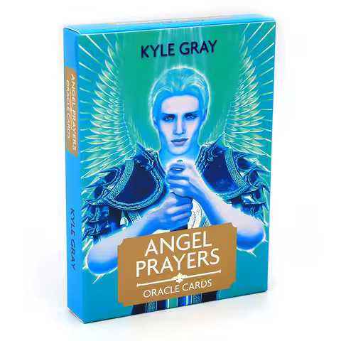 Angel Prayers Oracle Cards by Kyle Gray Guidance Inspiration Connect with Angels Beautiful Artwork 44 Card Deck and Guidebook