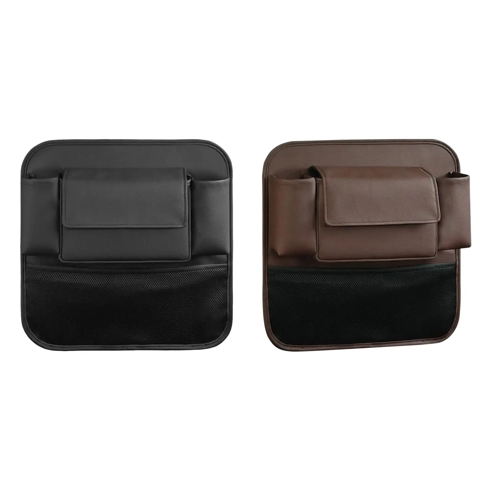 

Автомобильный органайзер между передними сиденьями из искусственной кожи для напитков, документов, телефонов