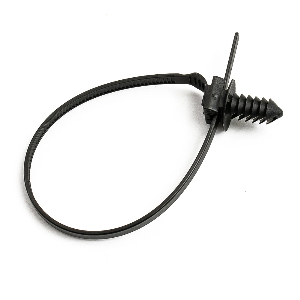 Nylon Cable Ties Wear-resistance Wire Parts Pipe Released Zip Straps 185mm 50pcs Black Car Fastener Bundle Nylon