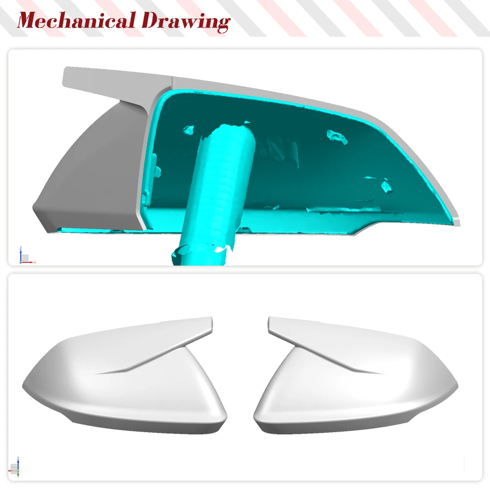 For Lamborghini Urus 2018-2023 Audi Q8 SQ8 RSQ8 2020-2023 Dry Carbon Mirror Cover Caps Add ON Side Mirror Shell No Lane Assist