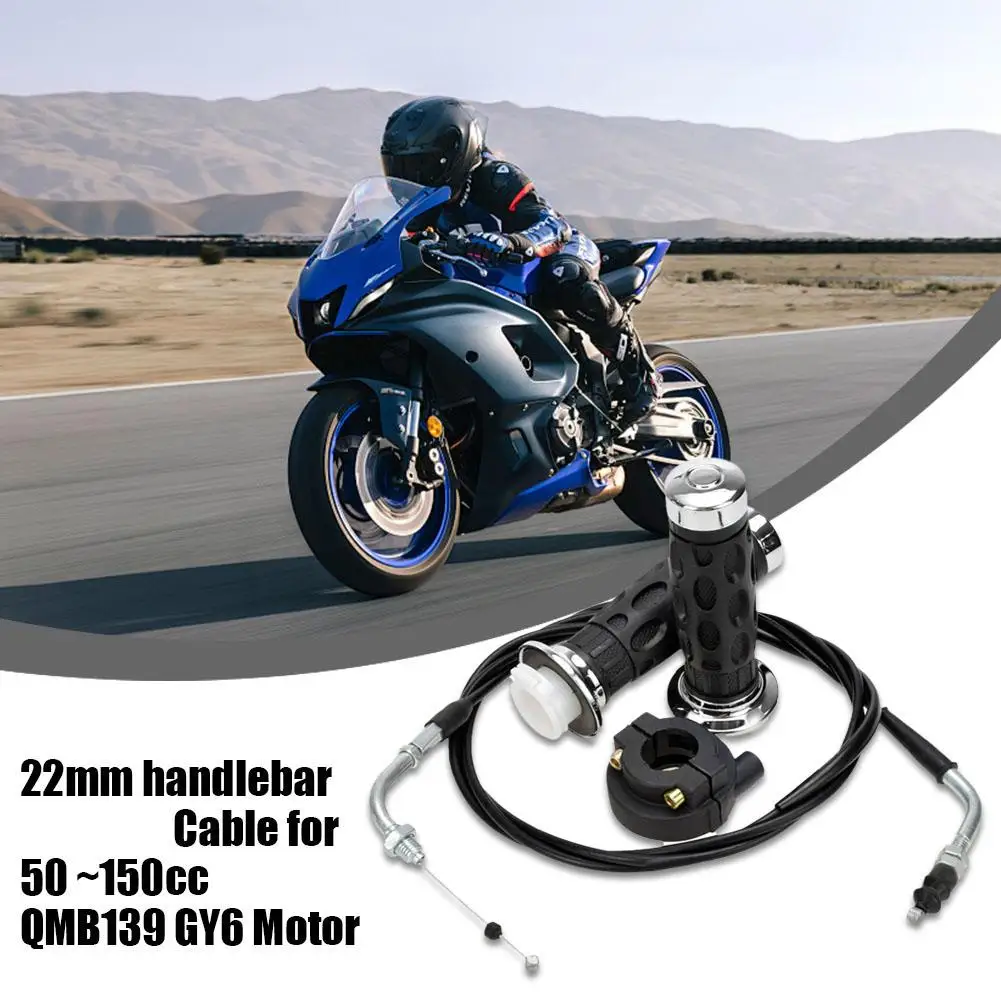 22mm Motorcycle Universal Twist Grip Cable 50-150Cc Handlebar Cable For 50 ~150cc QMB139 GY6 Engines J9D8