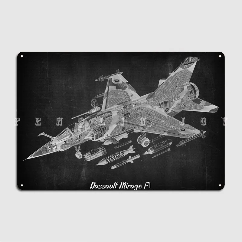 Dassault Mirage F1 Metal Sign Club Home Club Bar Custom Wall Decor Tin Sign Posters