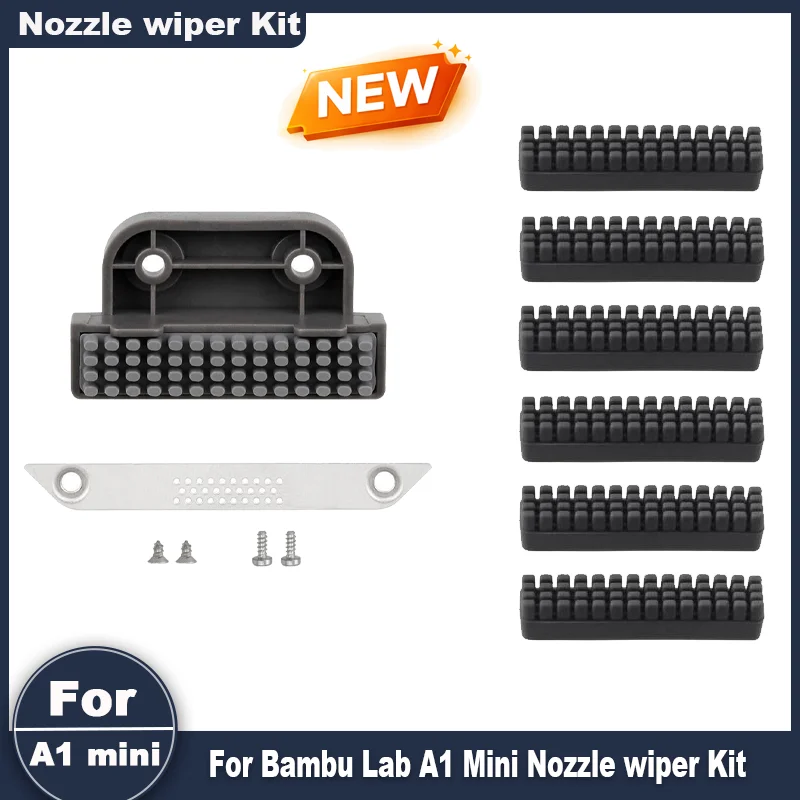 

Набор силиконовых щеток для очистки сопла Bambu Lab A1 Mini, инструмент для чистки сопла A1 mini, аксессуары для 3D-принтера Bambu Lab