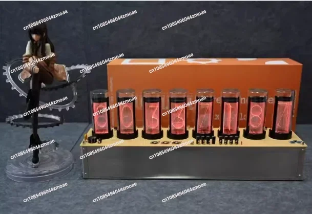 World Line Rate of Change Detector, Nixie Tube Clock,Gate Anime Peripherals / Figure Gift Models, Gifts, Home Decorations