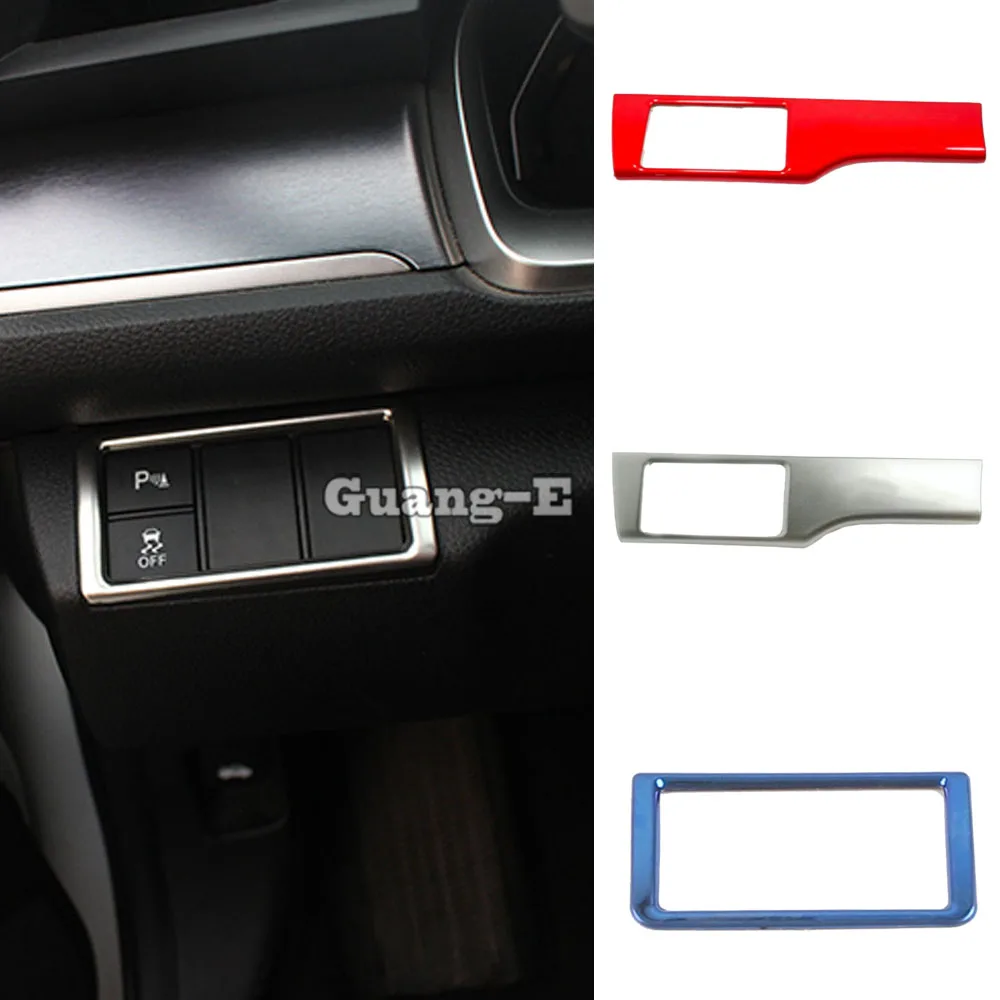 Stick ABS Kunststoff/Stahl Front Kopf Licht Schalter Taste Trim Rahmen Lampe Für Honda Civic 10th Limousine 2016 2017 2018 2019 2020 2021