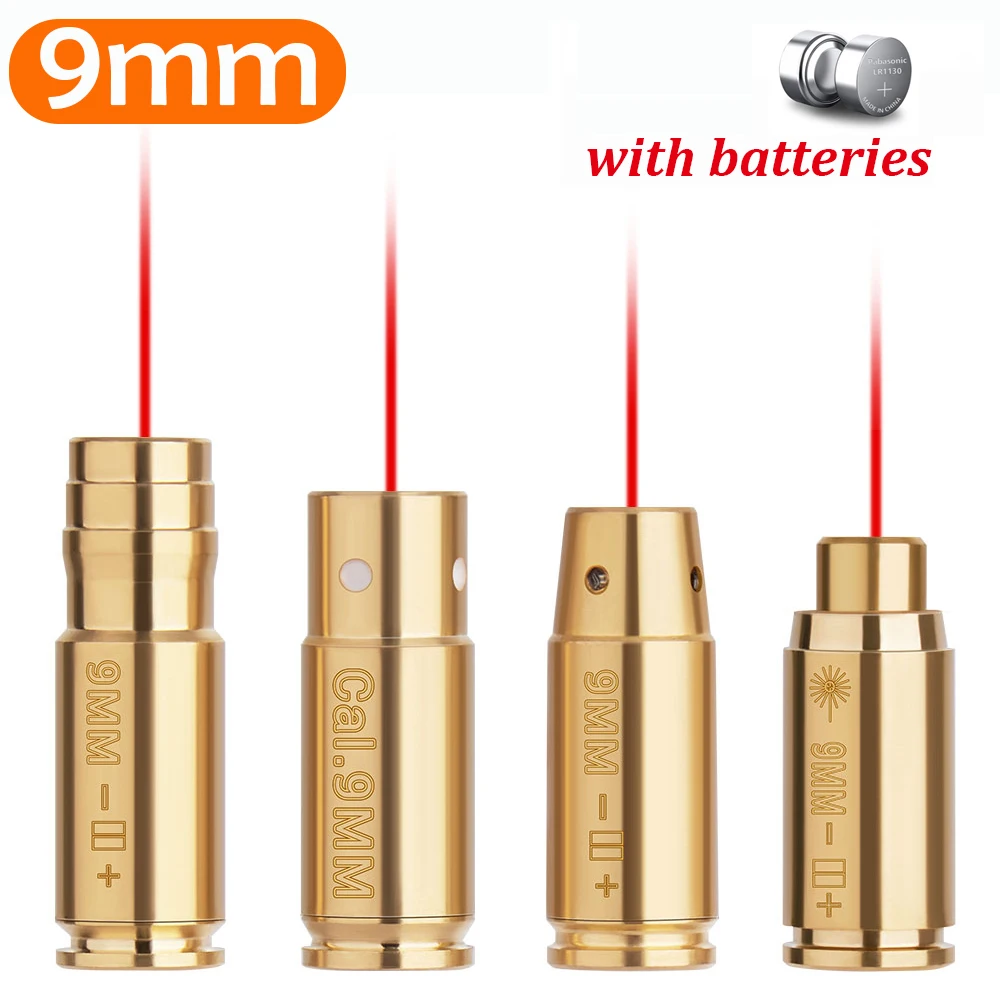 ريد دوت ليزر النحاس Boresighter CAL.223/5.56/9 مللي متر/308/7.62/.45/30-06 خرطوشة Boresight لنطاق البندقية الصيد ملحقات المسدس