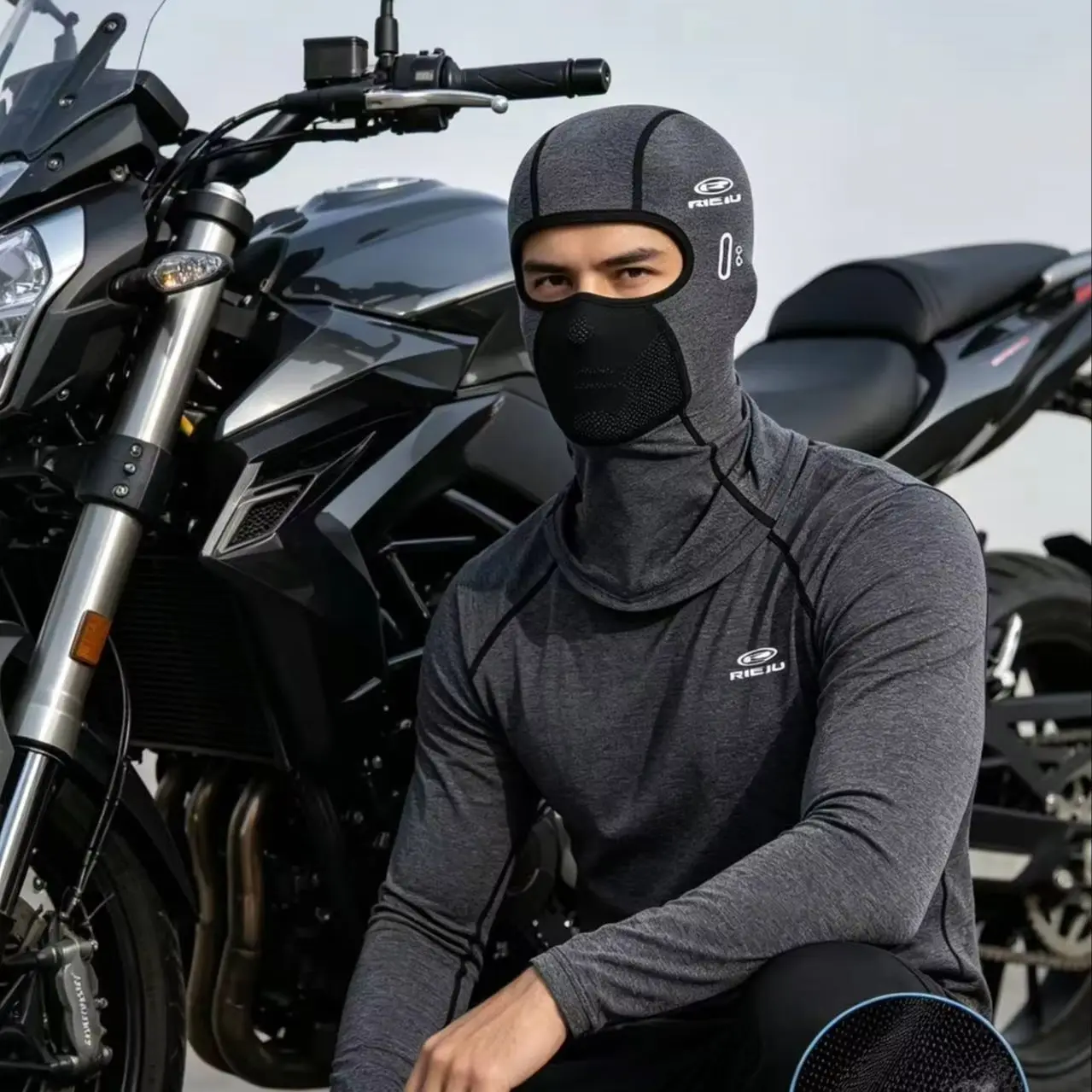 Summer UV & Winter Warm Balaclava for Rieju MRT 50/125 & Rally 307/307R – Breathable Full Face Mask with Glasses Hole