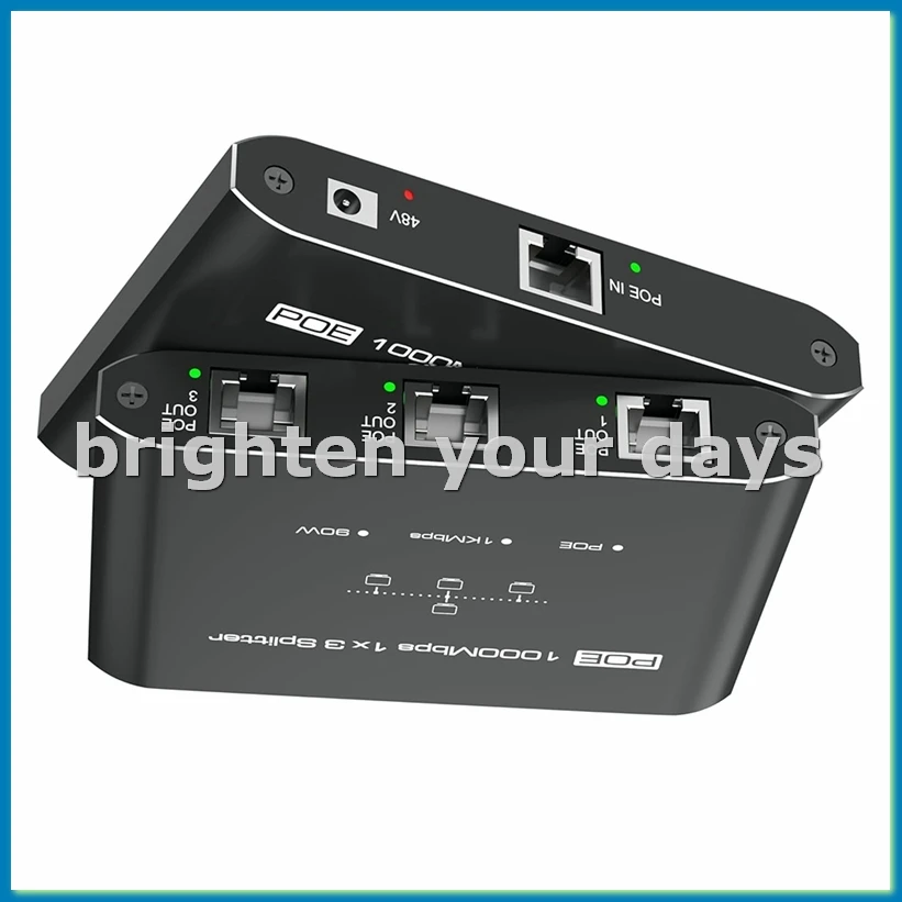 

Гигабитный коммутатор PoE 1 в 3 выхода, 30 Вт на порт, сетевой концентратор RJ45 для IP-камер, VoIP-телефонов, диапазон 328 футов, A79U