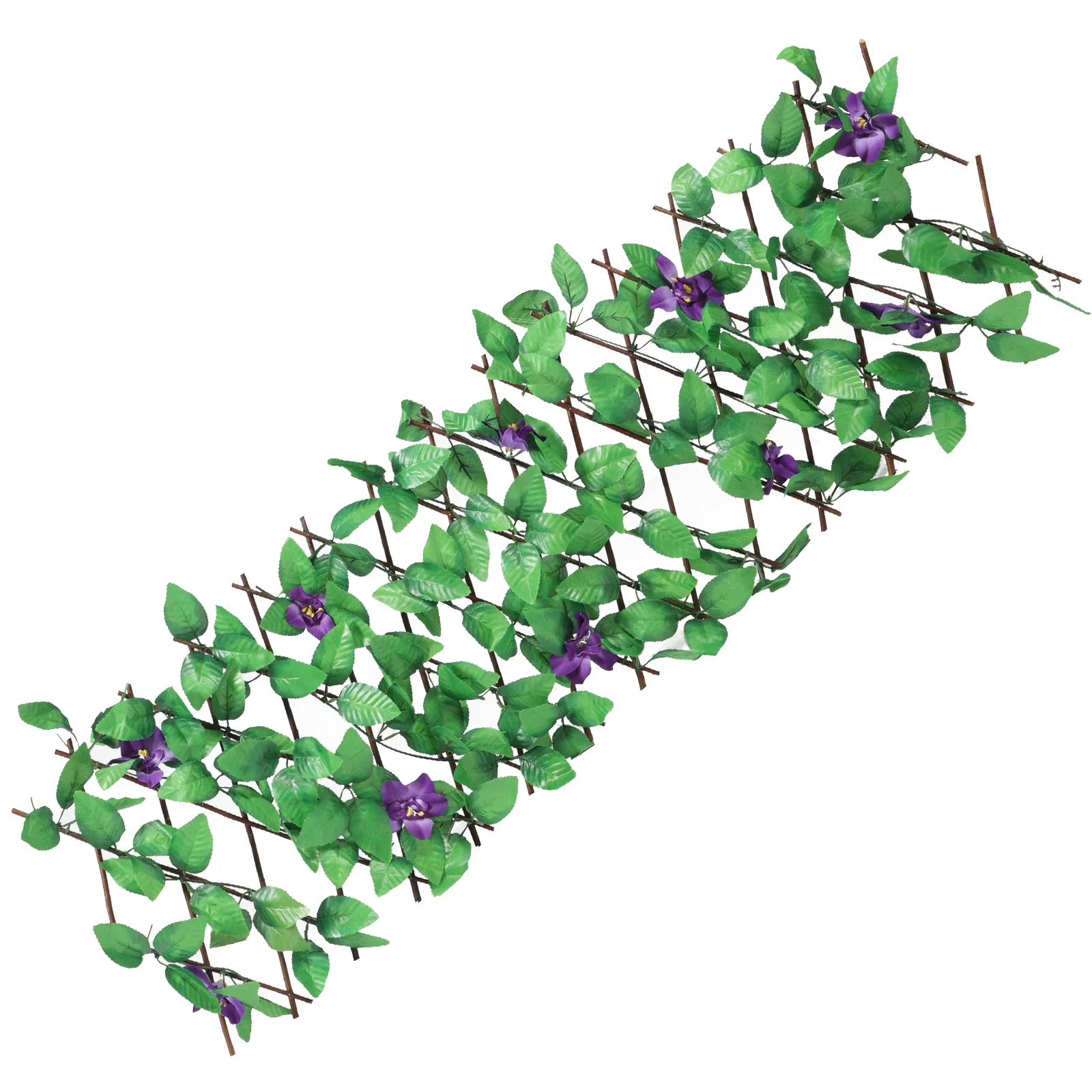 

Artificial Trellis Screening Simulated Green Plant Wall Lifelike Green Leaf Fence Balcony Garden Decoration Faux Leaf Trellis