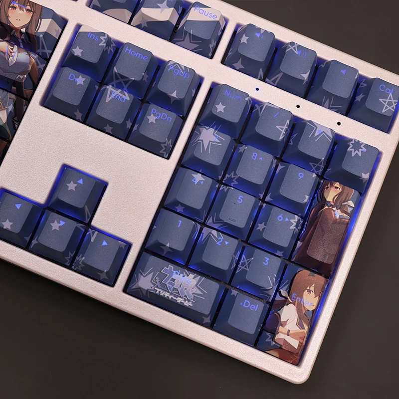 108 keys/set pěkný derby obdivovat vega PBT poškrabané anime hry krása děvče šifrovací klíč čepice třešeň výškou pro DIY mechanická keyboards