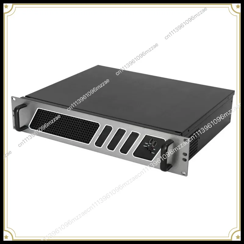 2U Industrial Control, Computer Case 2U Host Shell High-grade Aluminum Panel ATX Server Power Supply