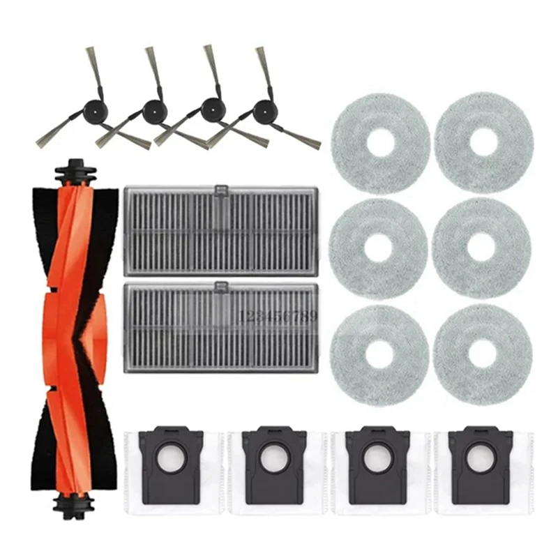 A98G-For Dreame X40 Ultra、X40 Pro、S30 Pro Ultra メインサイドブラシ Hepa フィルター モップクロス ダストバッグ 交換用アクセサリー