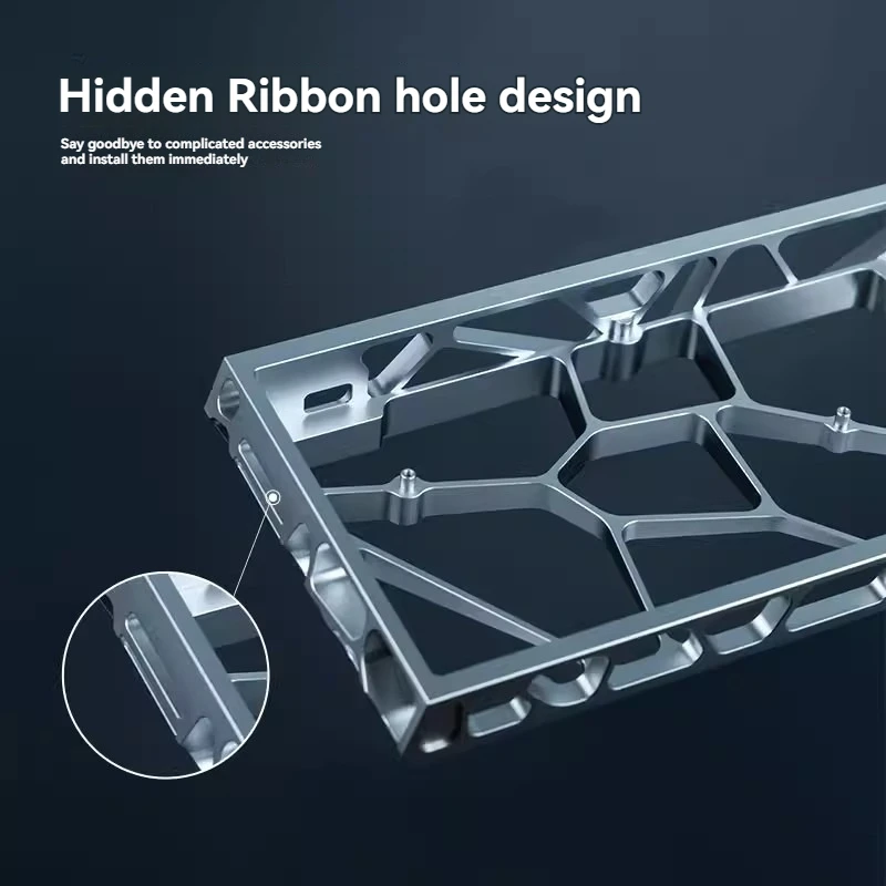 GH60 Hollow-out Keyboard Shell Customized Magnetic Switch Keyboard Case for Mechanical Keyboard Accessories Wooting60hev2 DIY