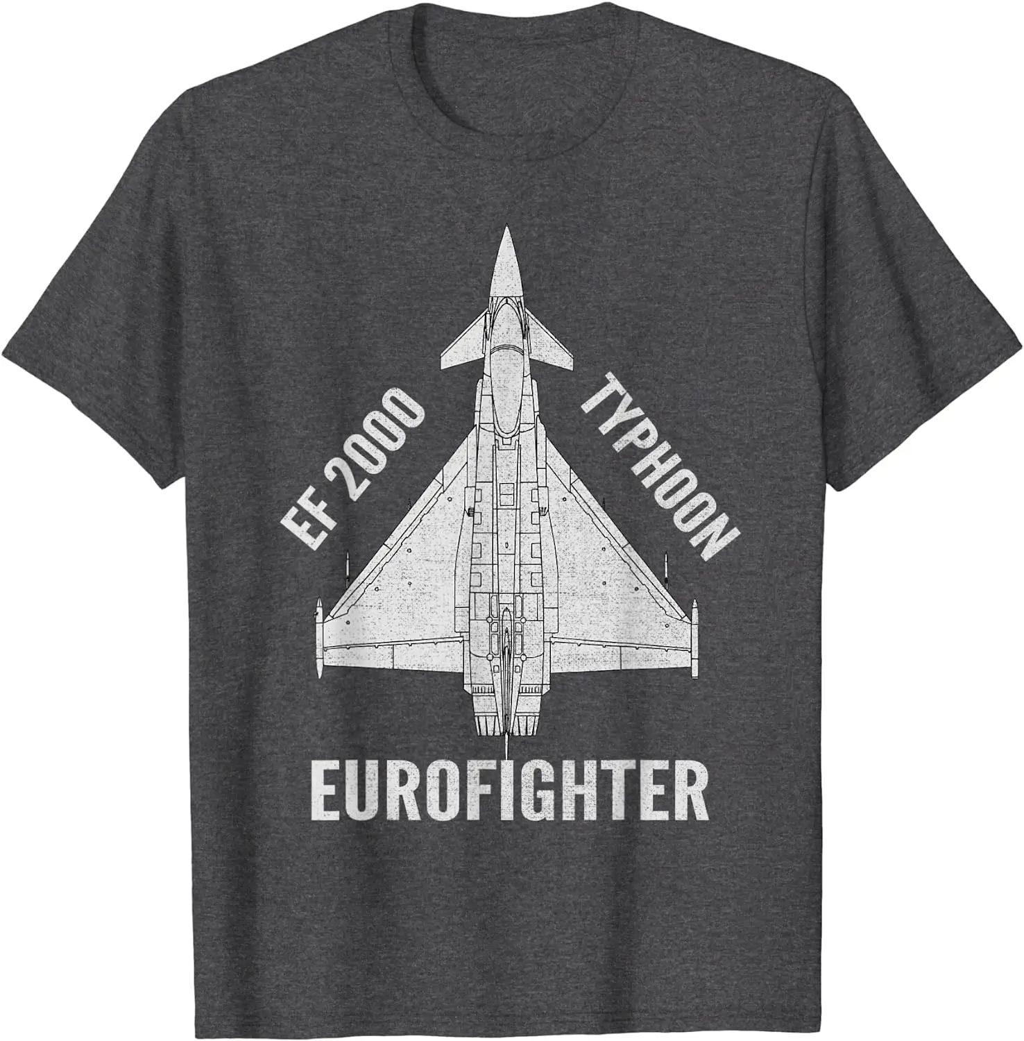 Eurofighter EF2000 Typhoon Jet Military Aircraft Men T-Shirt Short Sleeve Casual Cotton O-Neck Summer Shirts